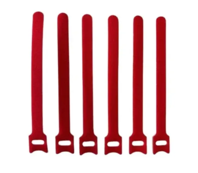 Riversider Velcro Rod Ties 6/PK - RED